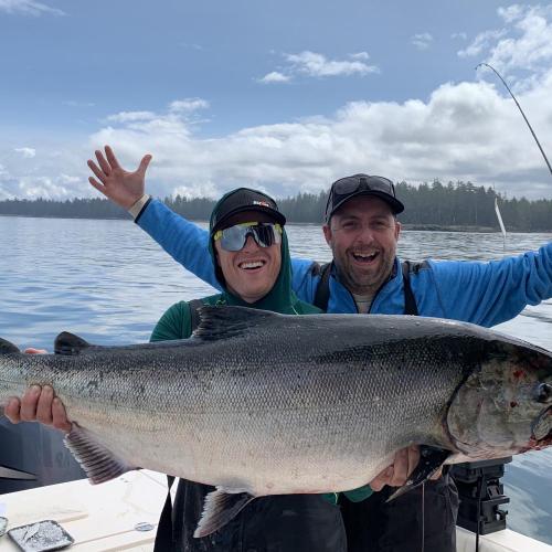 tidal charters all inclusive fish guiding tours with stay in floating lodge in river's inlet