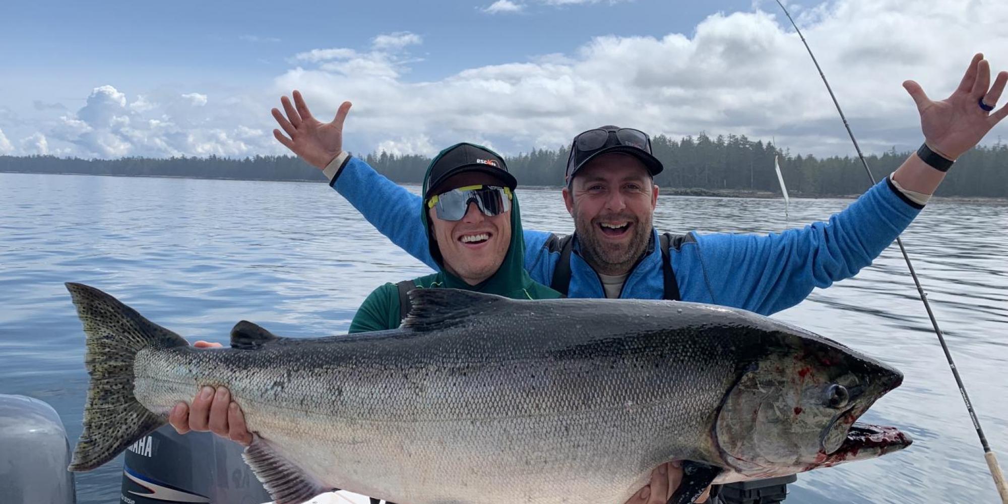 tidal charters all inclusive fish guiding tours with stay in floating lodge in river's inlet